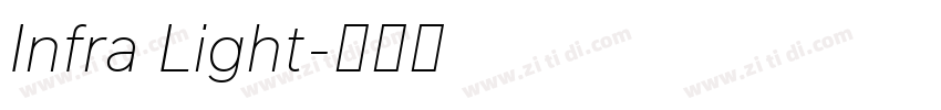 Infra Light字体转换